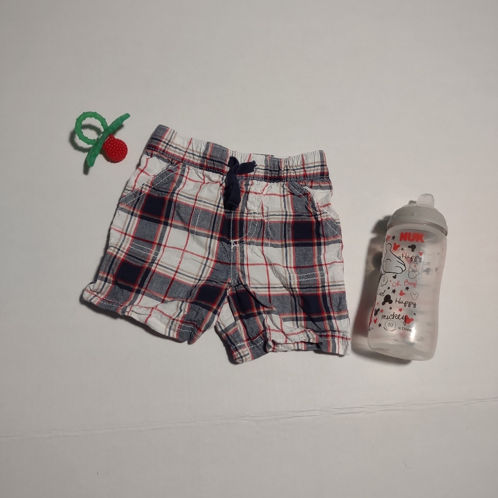 3-6 mo plaid shorts